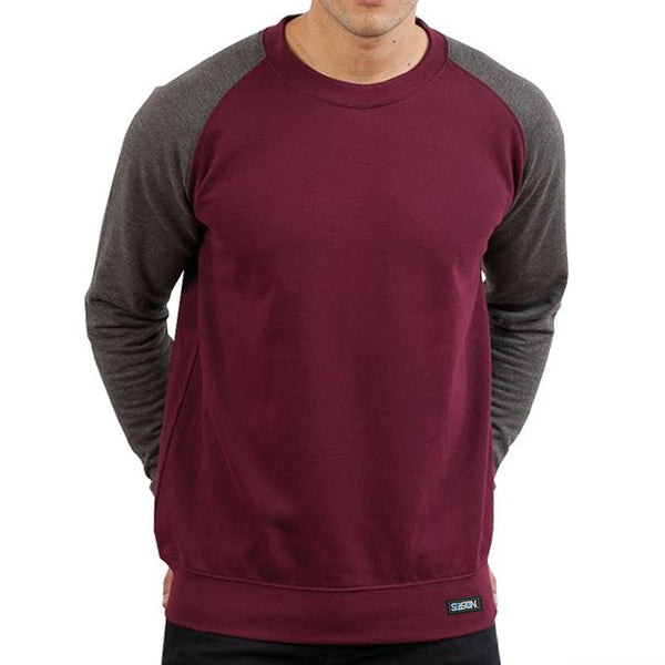 Raglan Burgundy Jumper – Season Surf