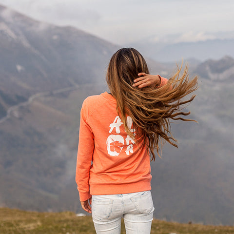 Aloha Crew Neck - Coral