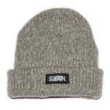 Heather Grey Rolled Beanie