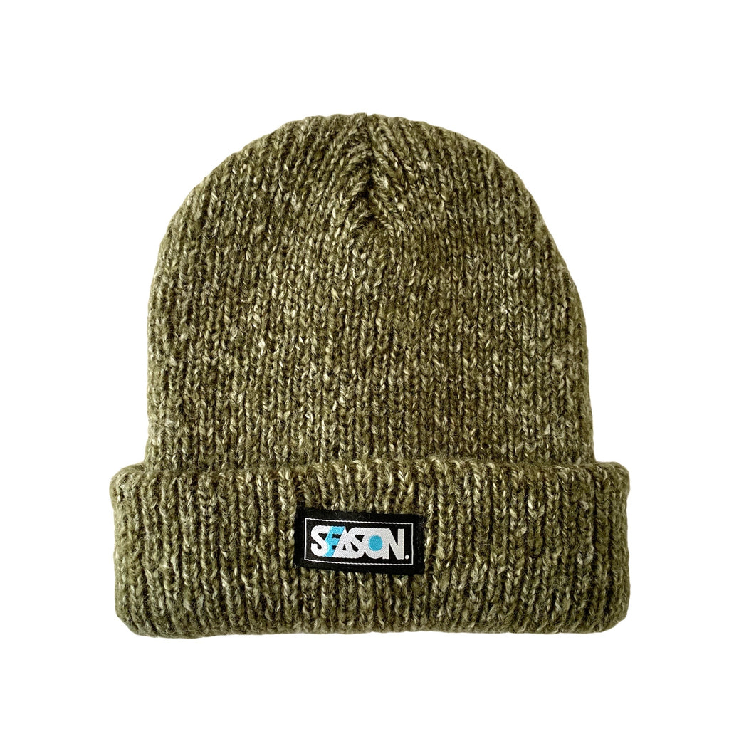 Olive Rolled Beanie