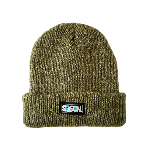 Olive Rolled Beanie