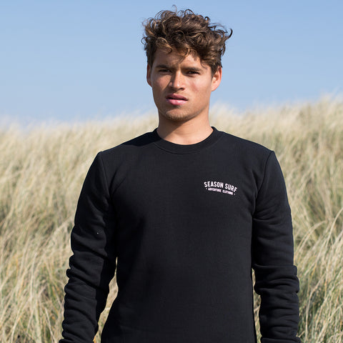 Season Surf Crew Neck - Black