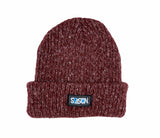 Burgundy Rolled Beanie